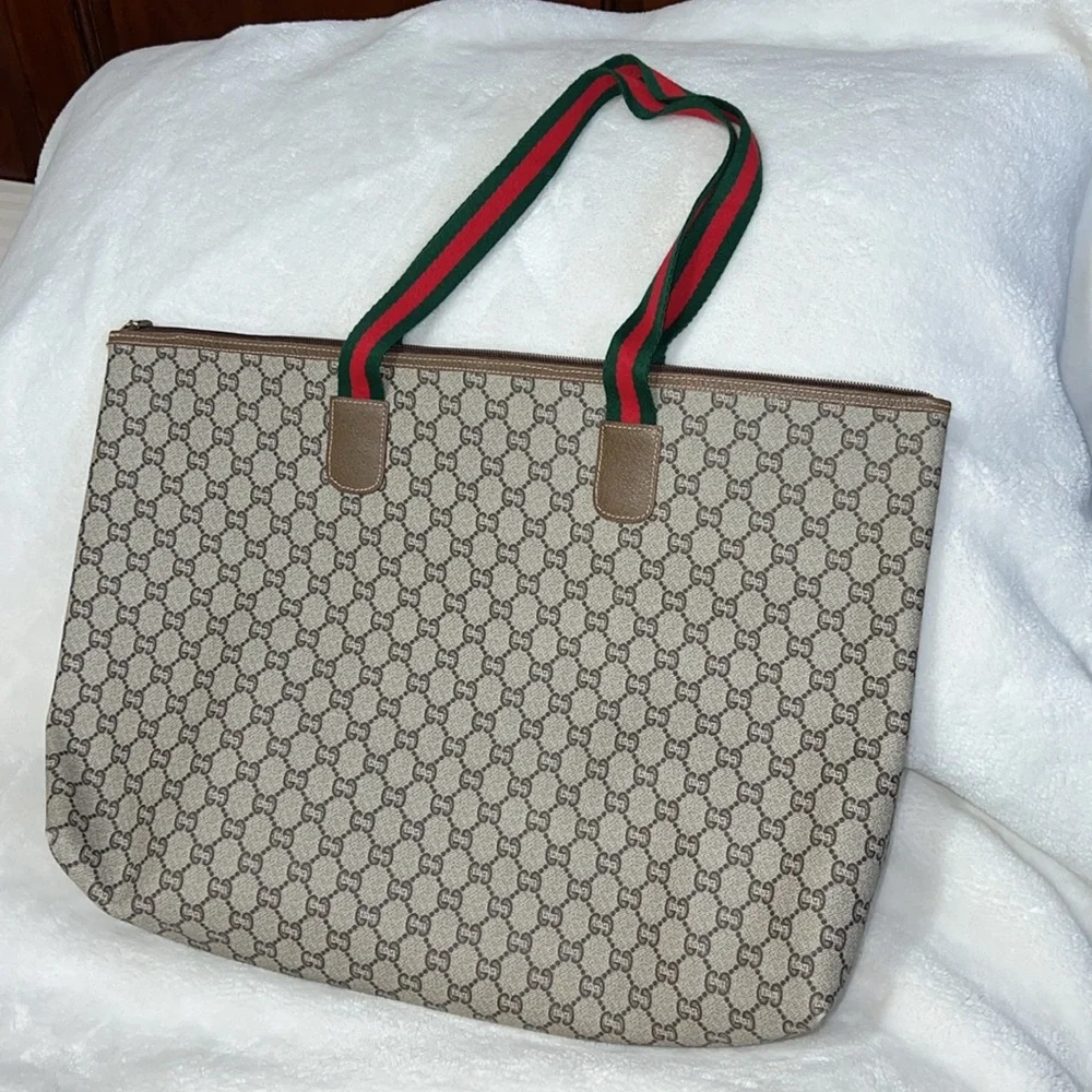 ๐SOLD๐ Gucci Plus Sherry Line Vintage Tote - Picture 2 of 16